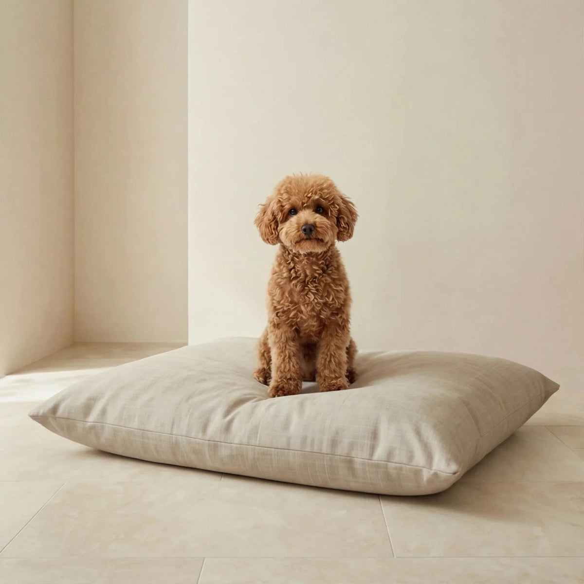 Hundeseng – Blød, vaskbar og slidstærk - Beige