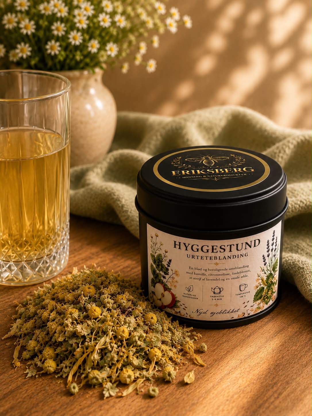 Hyggestund – Koffeinfri urtete med kamille, citronmelisse og lindeblomst