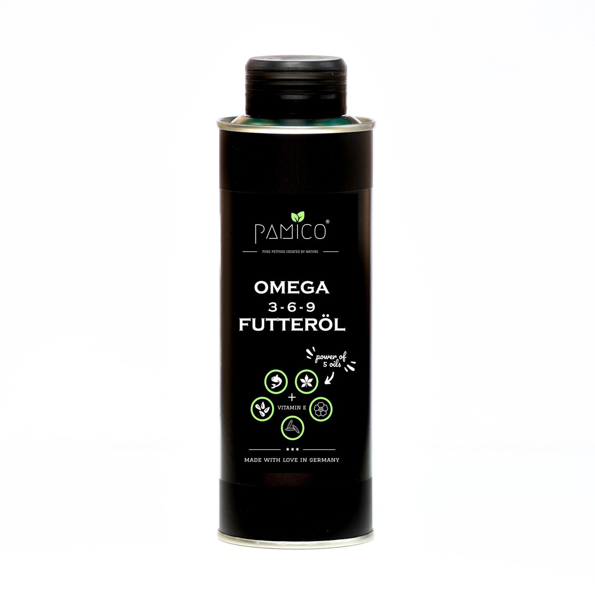 Premium Foderolie til Hunde – Naturlig Omega 3, 6 &amp; 9 til Hud, Pels og Velvære